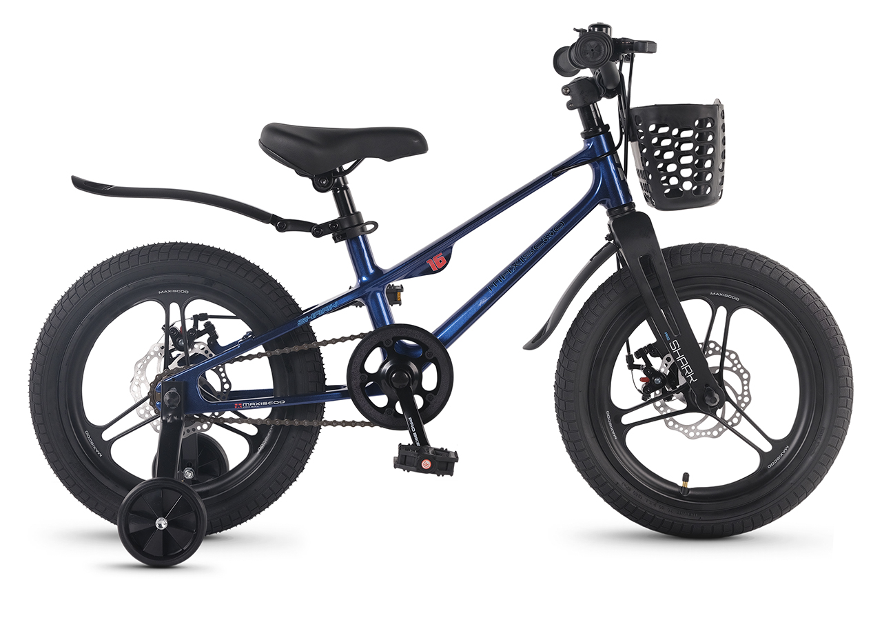 Велосипед Детский Maxiscoo SHARK PRO 16'' Синий (2026)