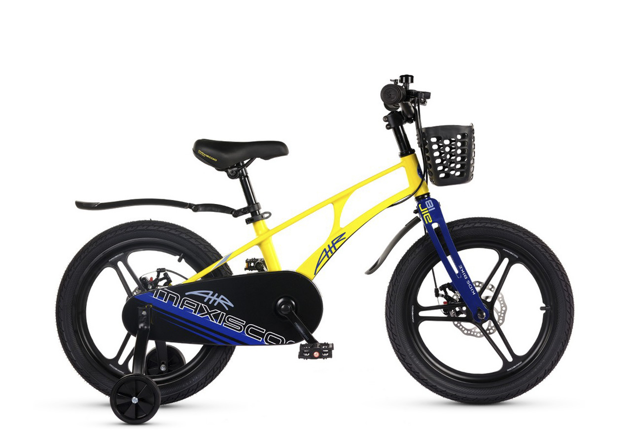 Велосипед Детский Maxiscoo AIR Pro Желтый Матовый (2024) 18"