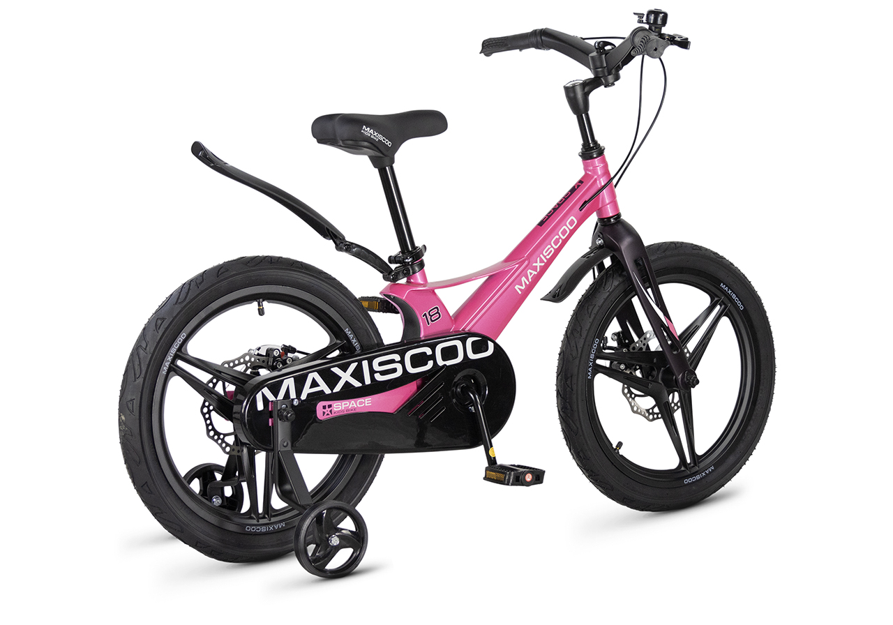 Велосипед Детский Maxiscoo SPACE Deluxe 18'' Розовый Глянцевый (2026)  — фото 4