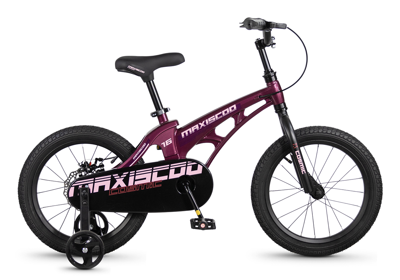 Велосипед Детский Maxiscoo COSMIC Базовый 16'' Розовый Глянцевый (2026) 