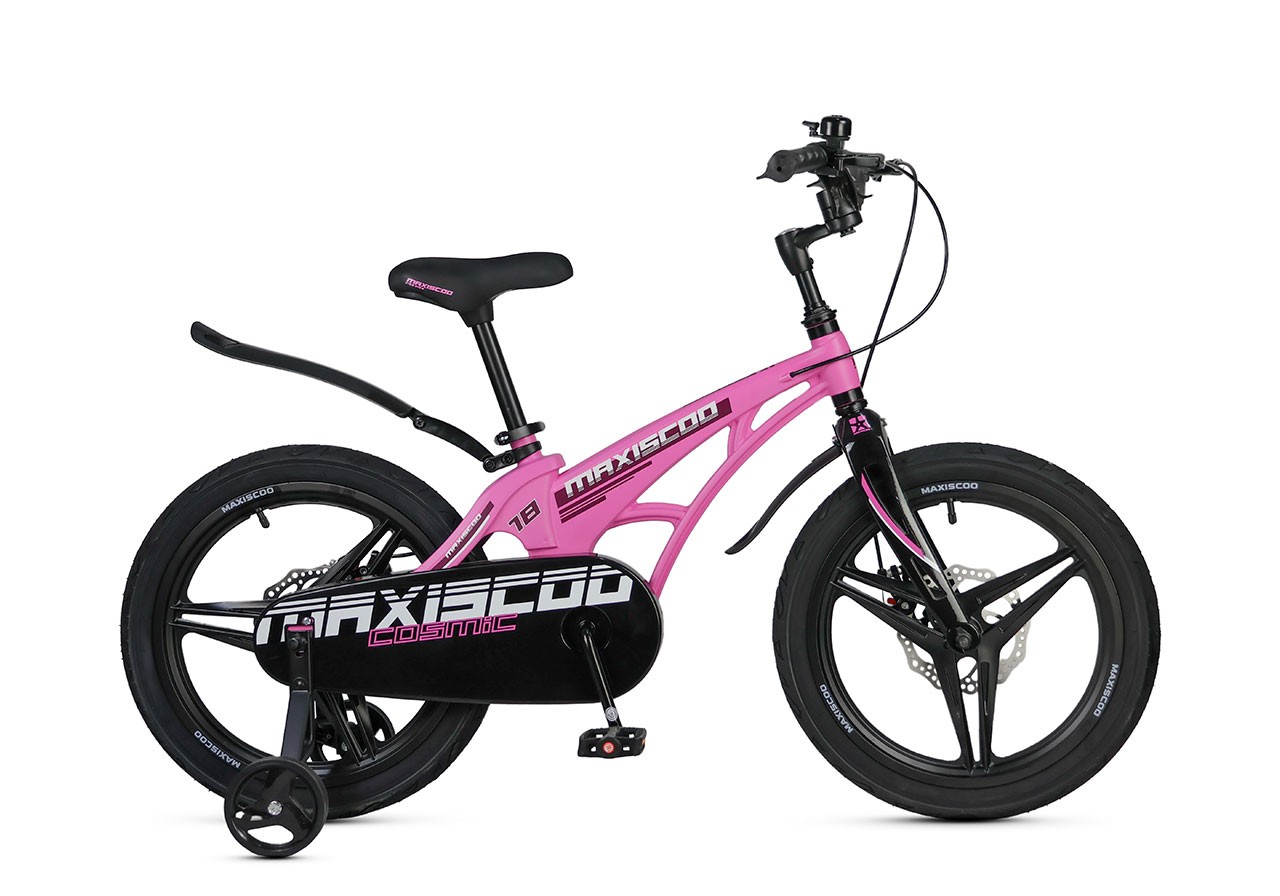 Велосипед Детский Maxiscoo COSMIC Делюкс Розовый Матовый (2025) 18"