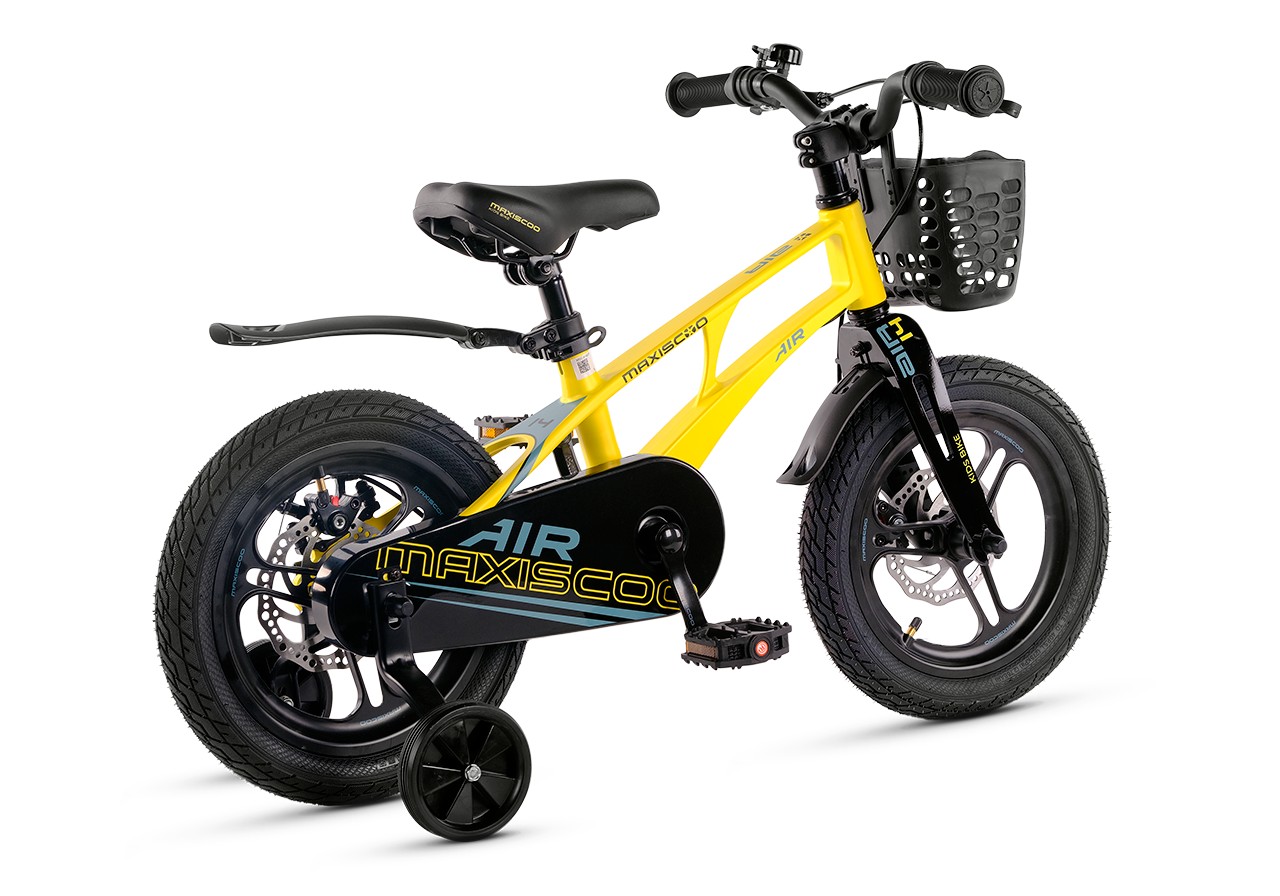 Велосипед Детский Maxiscoo AIR Pro 14'' Желтый Матовый (2025) — фото 4