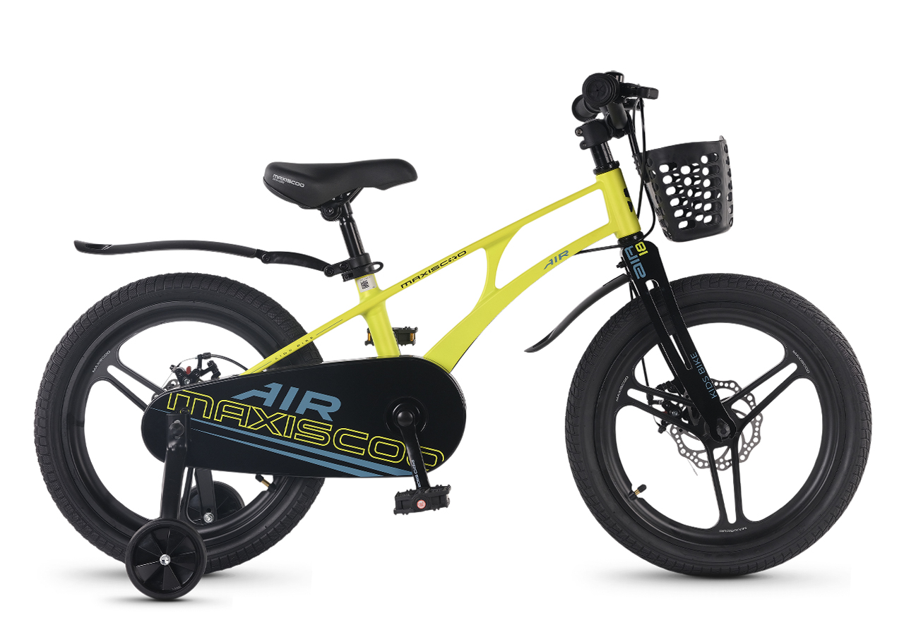 Велосипед Детский Maxiscoo AIR PRO 18'' Желтый Матовый (2026)