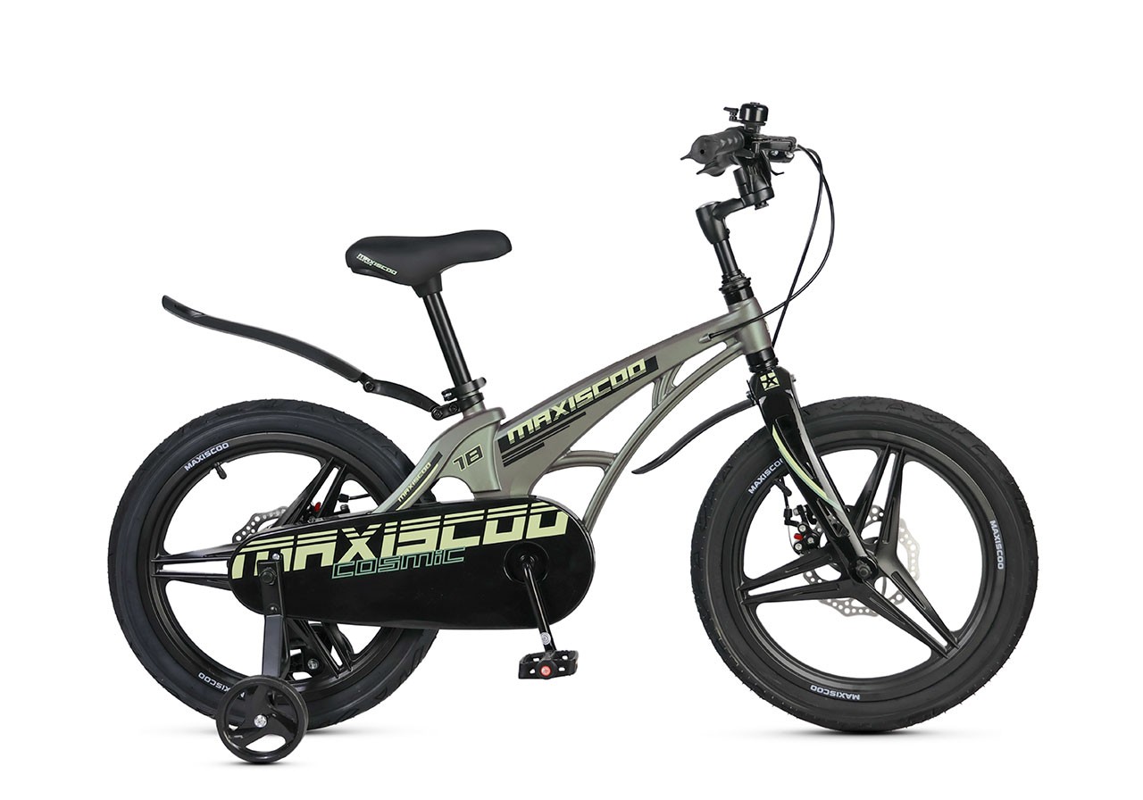 Велосипед Детский Maxiscoo COSMIC Делюкс Темный Малахит (2025) 18"