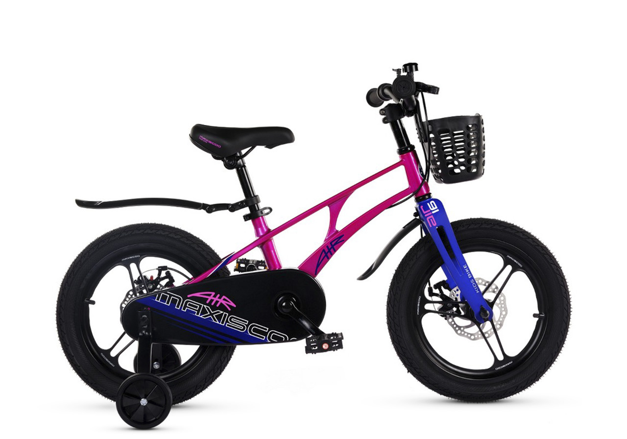Велосипед Детский Maxiscoo AIR Pro Розовый Жемчуг (2024) 16"