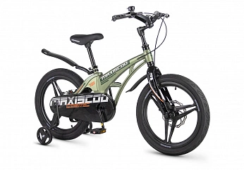 Велосипед Детский Maxiscoo COSMIC Deluxe 18'' Оливковый Матовый (2026) 