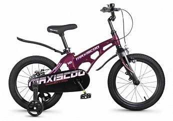 Велосипед Детский Maxiscoo COSMIC Стандарт 16'' Розовый Глянцевый (2026) 