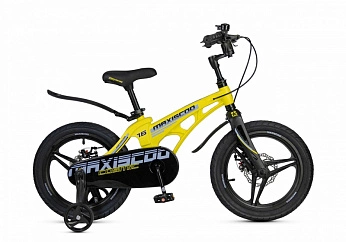 Велосипед Детский Maxiscoo COSMIC Делюкс Желтый Матовый (2025) 16"