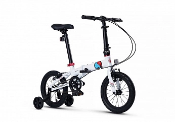 Велосипед Детский Складной Maxiscoo S007 PRO 14''  Белый (2024)