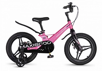 Велосипед Детский Maxiscoo SPACE Deluxe 16'' Розовый Глянцевый (2026) 
