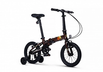 Велосипед Детский Складной Maxiscoo S007 PRO 14''  Бронза (2024)
