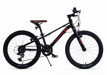 Велосипед Детский Maxiscoo 7BIKE 20'' M200  Черный (2024)