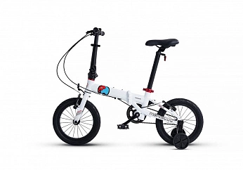 Велосипед Детский Складной Maxiscoo S007 PRO 14''  Белый (2024)