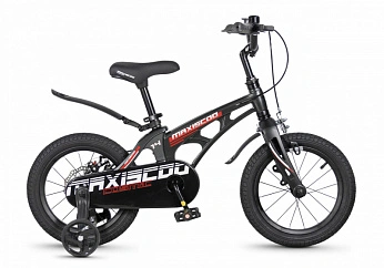 Велосипед Детский Maxiscoo COSMIC Стандарт Плюс 14'' Черный Глянцевый (2026)
