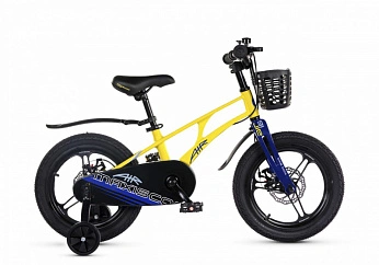 Велосипед Детский Maxiscoo AIR Pro Желтый Матовый (2024) 16"