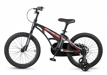 Велосипед Детский Maxiscoo COSMIC Базовый 18'' Черный Глянцевый (2026)