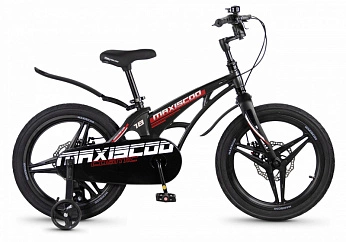 Велосипед Детский Maxiscoo COSMIC Deluxe 18'' Черный Глянцевый (2026)