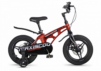 Велосипед Детский Maxiscoo COSMIC Deluxe Plus 14'' Красный Глянцевый (2026) 