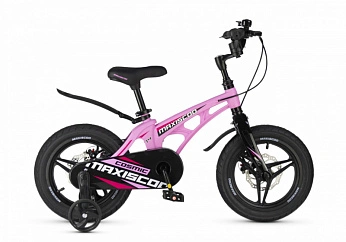 Велосипед Детский Maxiscoo COSMIC Делюкс Розовый Матовый (2024) 14"
