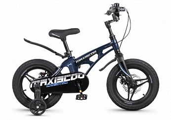 Велосипед Детский Maxiscoo COSMIC Deluxe Plus 14'' Синий Матовый (2026) 