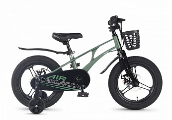 Велосипед Детский Maxiscoo AIR PRO 16'' Зеленый Матовый (2026)