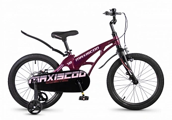 Велосипед Детский Maxiscoo COSMIC Стандарт 18'' Розовый Глянцевый (2026) 