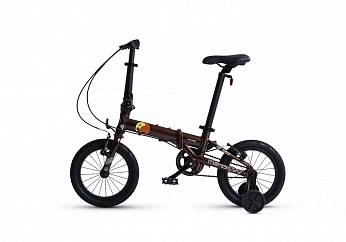 Велосипед Детский Складной Maxiscoo S007 PRO 14''  Бронза (2024)