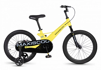 Велосипед Детский Maxiscoo SPACE Базовый 18'' Желтый Матовый (2026) 