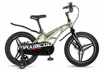 Велосипед Детский Maxiscoo COSMIC Deluxe 18'' Оливковый Матовый (2026) 