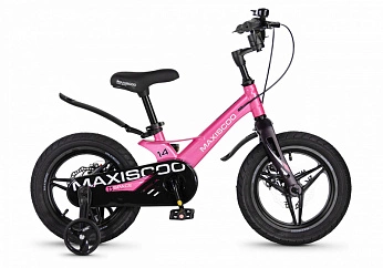 Велосипед Детский Maxiscoo SPACE Deluxe Plus 14'' Розовый Глянцевый (2026) 