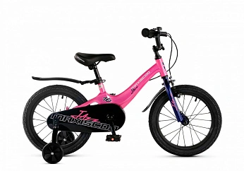 Велосипед Детский Maxiscoo JAZZ Стандарт Плюс 16'' Розовый Сапфир (2025)