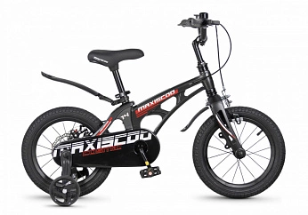 Велосипед Детский Maxiscoo COSMIC Стандарт Плюс 14'' Черный Глянцевый (2026)