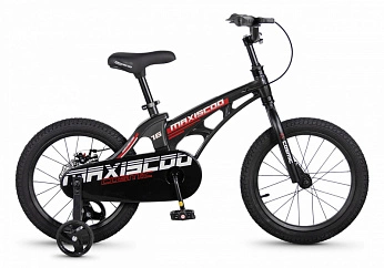 Велосипед Детский Maxiscoo COSMIC Базовый 16'' Черный Глянцевый (2026)