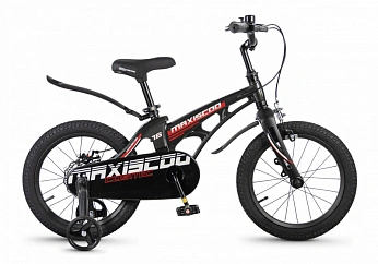 Велосипед Детский Maxiscoo COSMIC Стандарт 16'' Черный Глянцевый (2026)