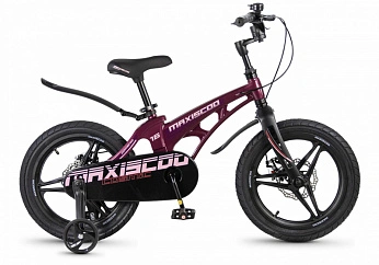 Велосипед Детский Maxiscoo COSMIC Deluxe 16'' Розовый Глянцевый (2026) 