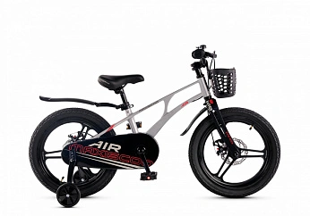 Велосипед Детский Maxiscoo AIR Pro 18'' Серый Жемчуг (2025)