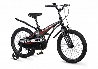 Велосипед Детский Maxiscoo COSMIC Стандарт 18'' Черный Глянцевый (2026)