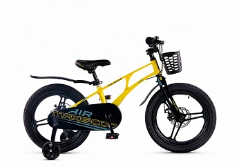 Велосипед Детский Maxiscoo AIR Pro 18'' Желтый Матовый (2025)