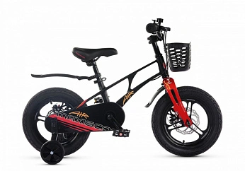 Велосипед Детский Maxiscoo AIR Pro Черный Матовый (2024) 14"