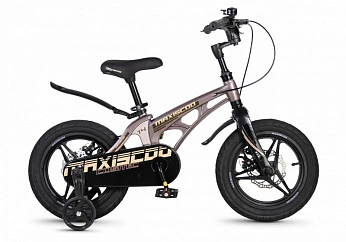 Велосипед Детский Maxiscoo COSMIC Deluxe Plus 14'' Бронзовый Матовый (2026)