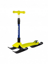 Детский Трехколесный Самокат с Лыжами MAXISCOO "Junior Delux", Салатовый (2023)