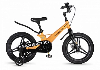Велосипед Детский Maxiscoo SPACE Deluxe 16'' Оранжевый Глянцевый (2026) 