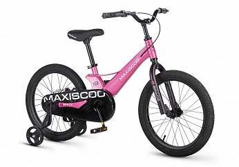 Велосипед Детский Maxiscoo SPACE Базовый 18'' Розовый Глянцевый (2026) 