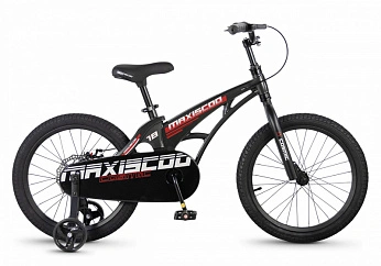 Велосипед Детский Maxiscoo COSMIC Базовый 18'' Черный Глянцевый (2026)