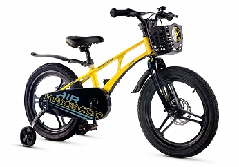 Велосипед Детский Maxiscoo AIR Pro 18'' Желтый Матовый (2025)