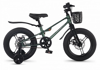 Велосипед Детский Maxiscoo SHARK PRO 16'' Зеленый Матовый (2026)