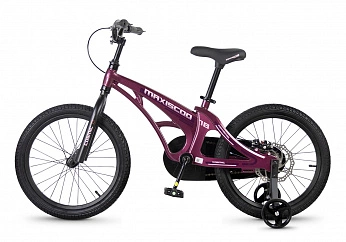 Велосипед Детский Maxiscoo COSMIC Базовый 18'' Розовый Глянцевый (2026) 