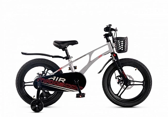 Велосипед Детский Maxiscoo AIR Pro 18'' Серый Жемчуг (2025)