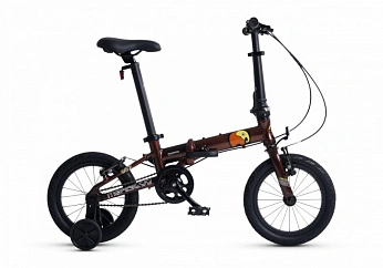 Велосипед Детский Складной Maxiscoo S007 PRO 14''  Бронза (2024)