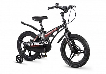 Велосипед Детский Maxiscoo COSMIC Deluxe 16'' Черный Глянцевый (2026)